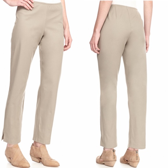eileen fisher organic cotton slim pant